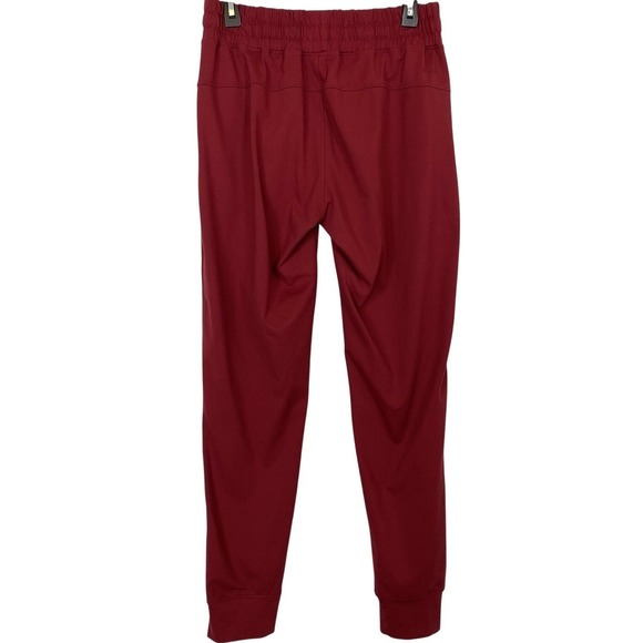 Barbell Apparel Womens Small Contour Jogger 29" Athletic Pant Red Stretch Pocket - Picture 4 of 6